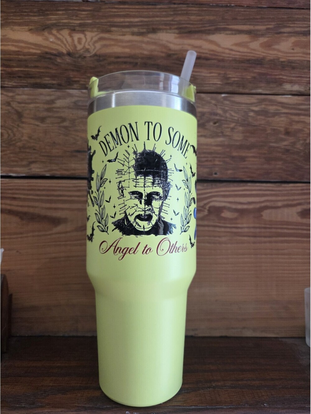 PinHead Hell Raiser "Demon To Some" 40 Oz Tumbler Halloween Themed